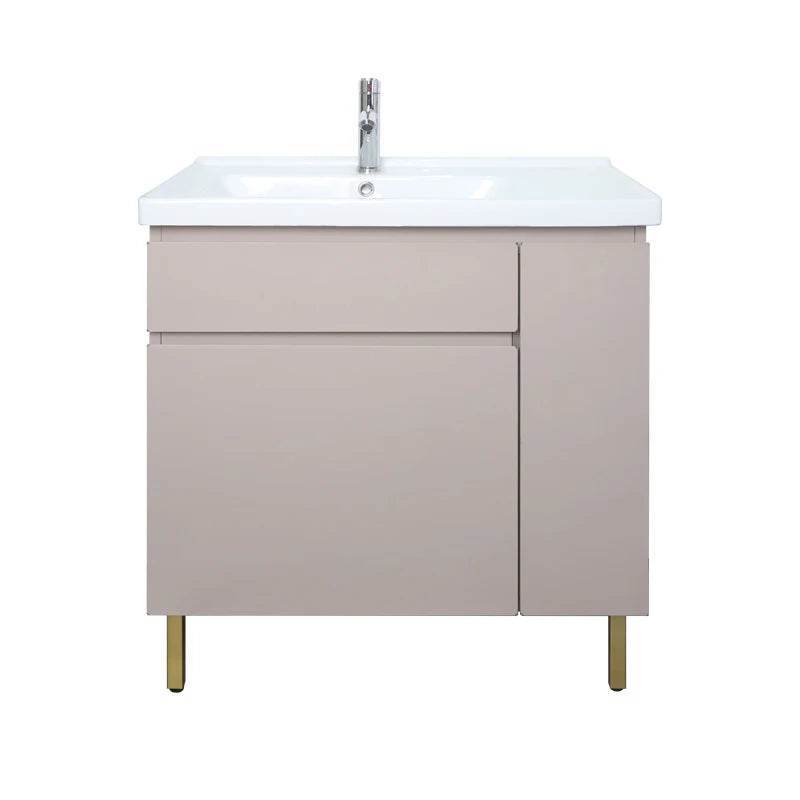 Wholesale Stainless Steel Floor Small Single Free Standing Bathroom Vanity Set - My Store