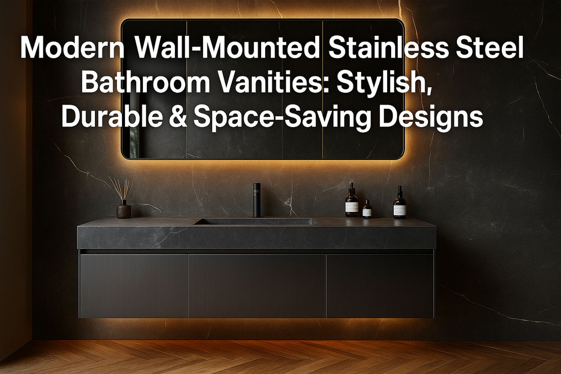 Modern Wall-Mounted Stainless Steel Bathroom Vanities: Stylish, Durable & Space-Saving Designs - My Store
