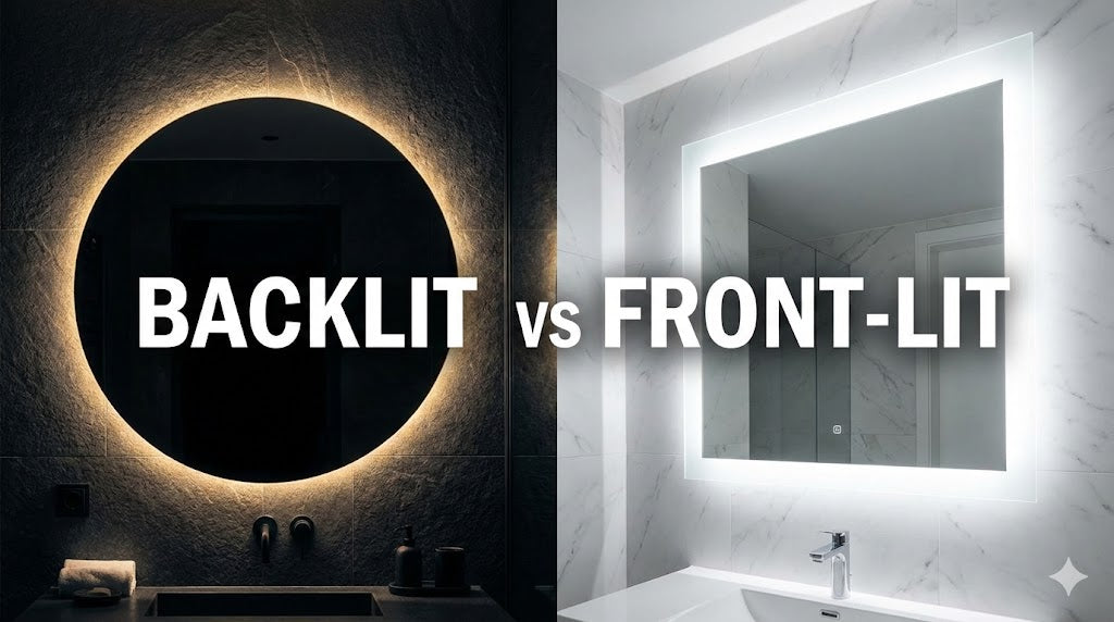 Backlit vs. Front-lit LED Mirrors: Which is Best for Hotel Projects?