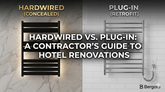 Hotel Renovation Guide: Choosing Between Hardwired and Plug-In Towel Racks