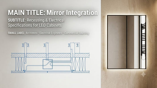 Architect’s Guide to LED Mirror Cabinet Integration: Recessing, Electrical Rough-In, and Task Lighting Specs
