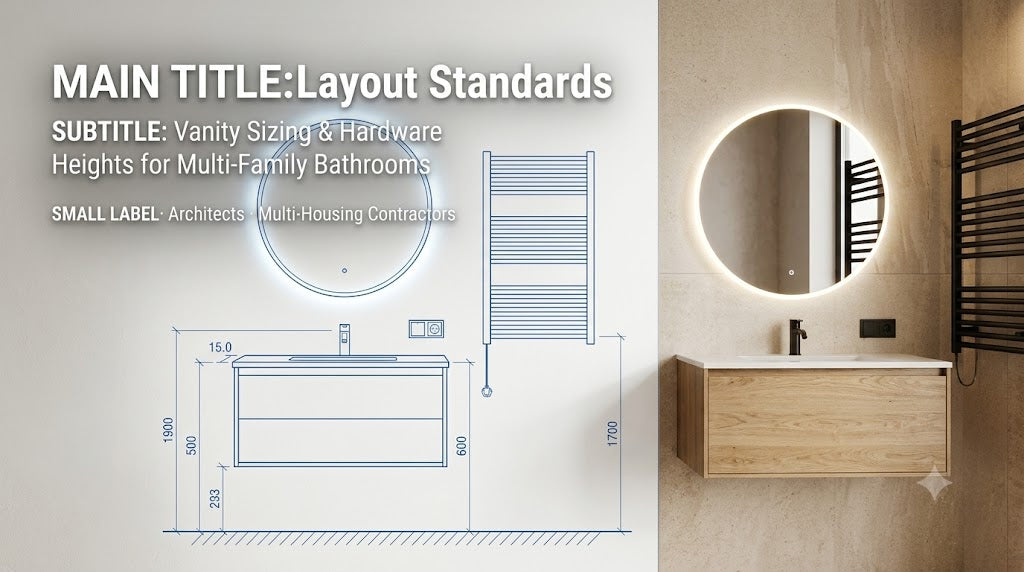 Standard Height Guidelines for Multi-Family Bathroom Vanity Sizing and Hardware Placement