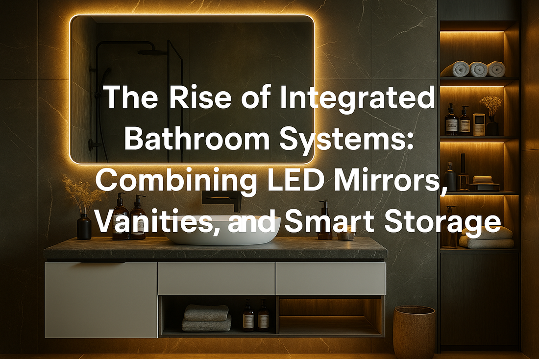 The Rise of Integrated Bathroom Systems: Combining LED Mirrors, Vanities, and Smart Storage