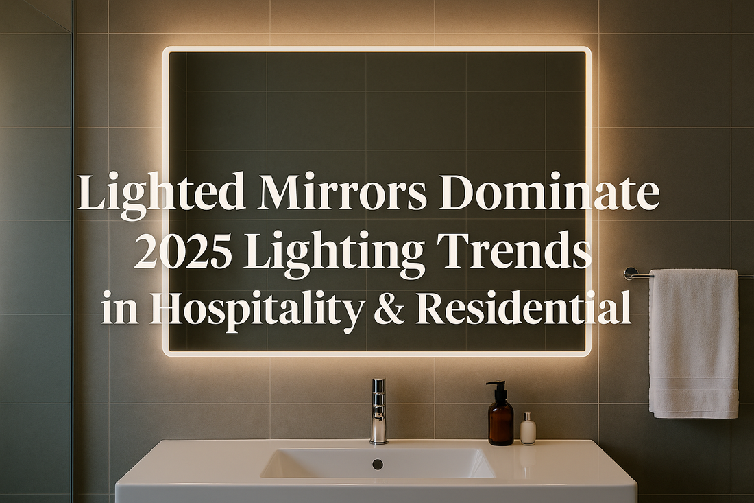 Lighted Mirrors Dominate 2025 Bathroom Lighting Trends in Hotels & Homes - My Store