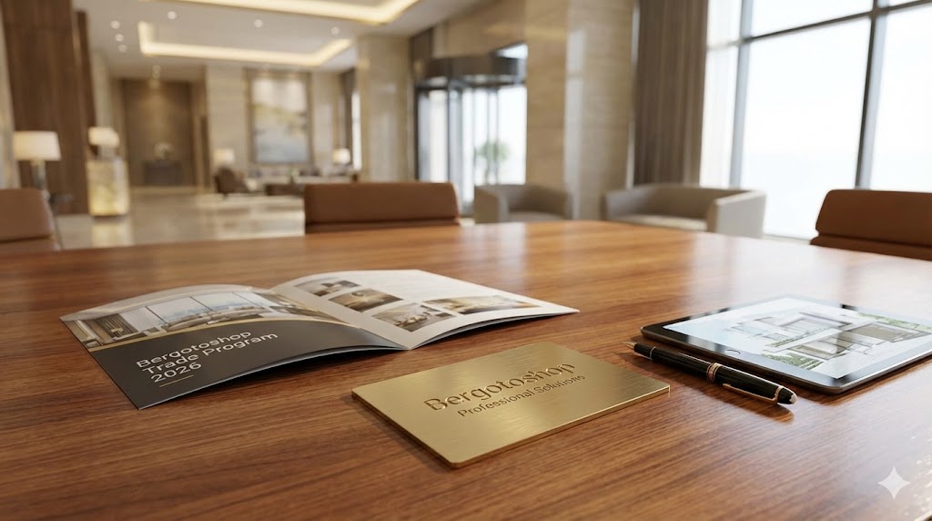 Bergotoshop Trade Program: B2B Accounts for Architects & Hotels