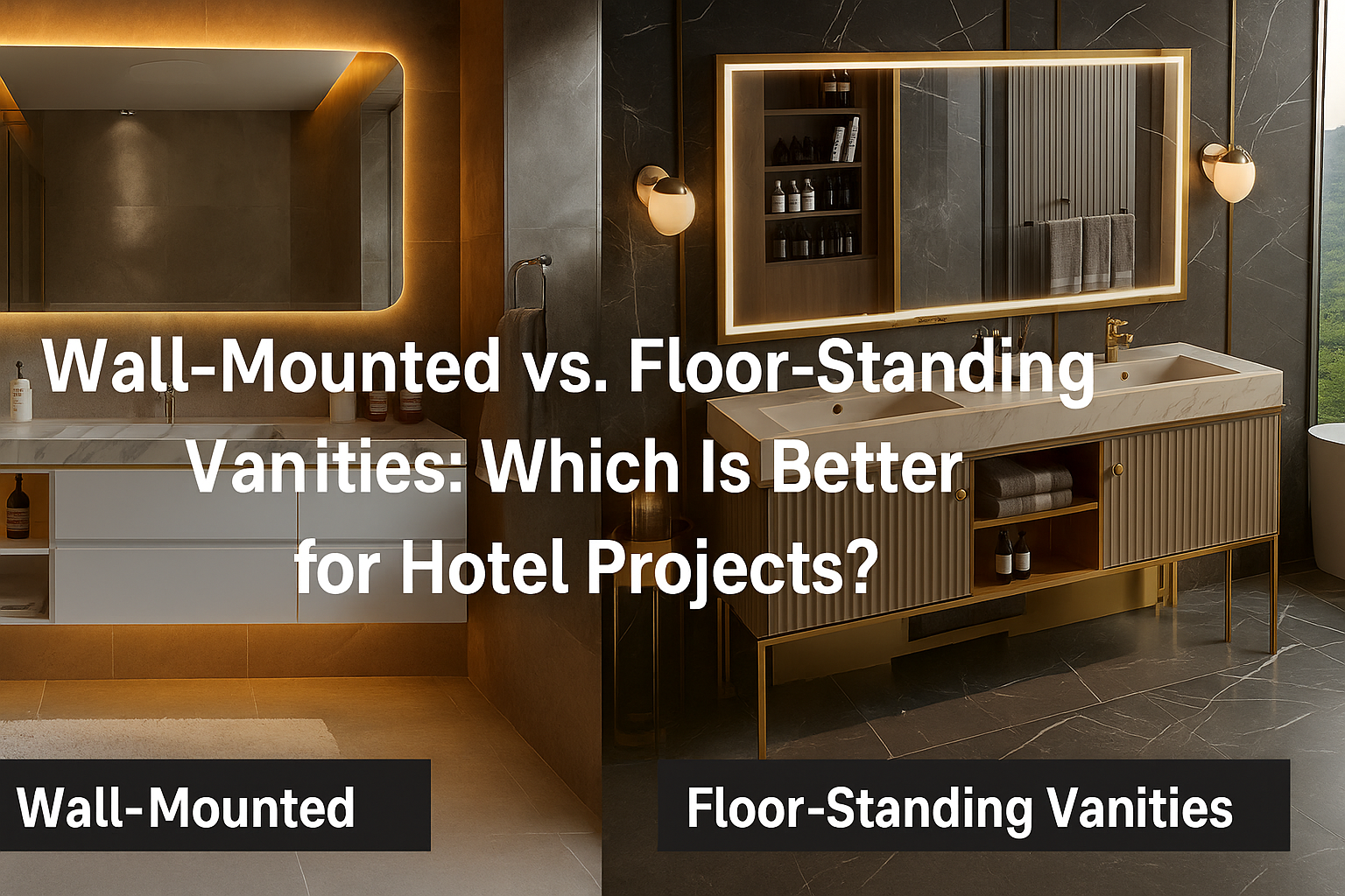 Vanity Vs Rv Wall Mounted vs Floor Standing Vanities for Hotel Bathroom Projects ...