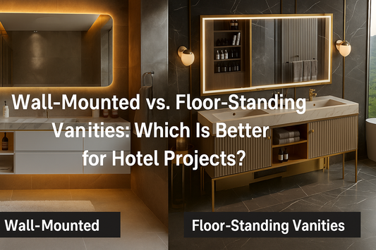 Wall Mounted vs Floor Standing Vanities for Hotel Bathroom Projects | Bergoto