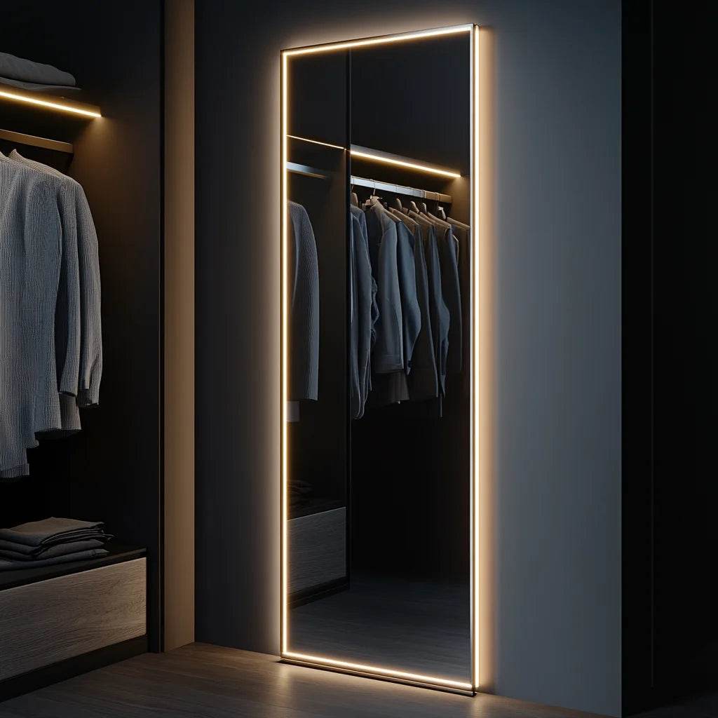 Luxury Custom Led Wall Mounted Bedroom Mirror Rectangle Led Mirror Manufacturer - My Store