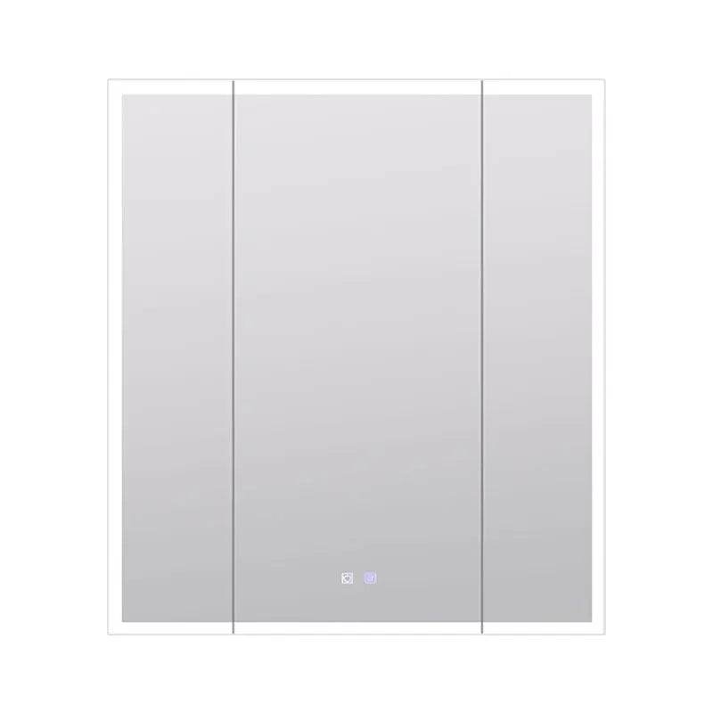 Modern Dressing Mirror Jewelry Cabinet Bathroom Smart Mirror Touchscreen Cabinet Set - My Store