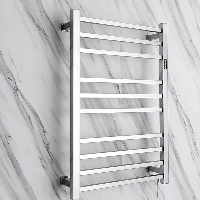 Square bar Polishing Electric Towel Warmer Rack With Timer - My Store