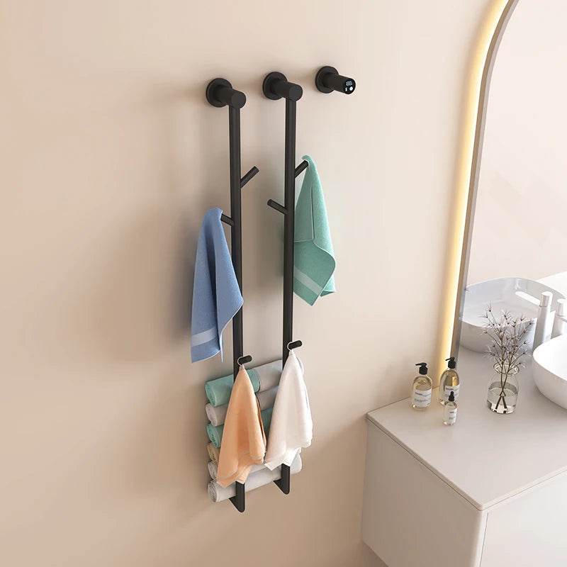 Smart Stainless Steel Heated Electric Towel Warmer Rack Wall Mounted - My Store