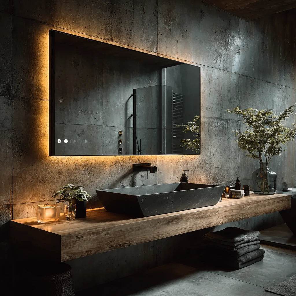 Luxury Round Wall Smart Led Backlit Bathroom Wholesale Smart Mirror With Light Touch Screen - My Store