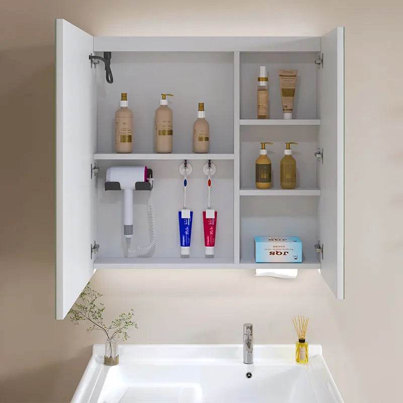 Modern Stainless Steel Single Small Bathroom Vanity Cabinet With Sink - My Store