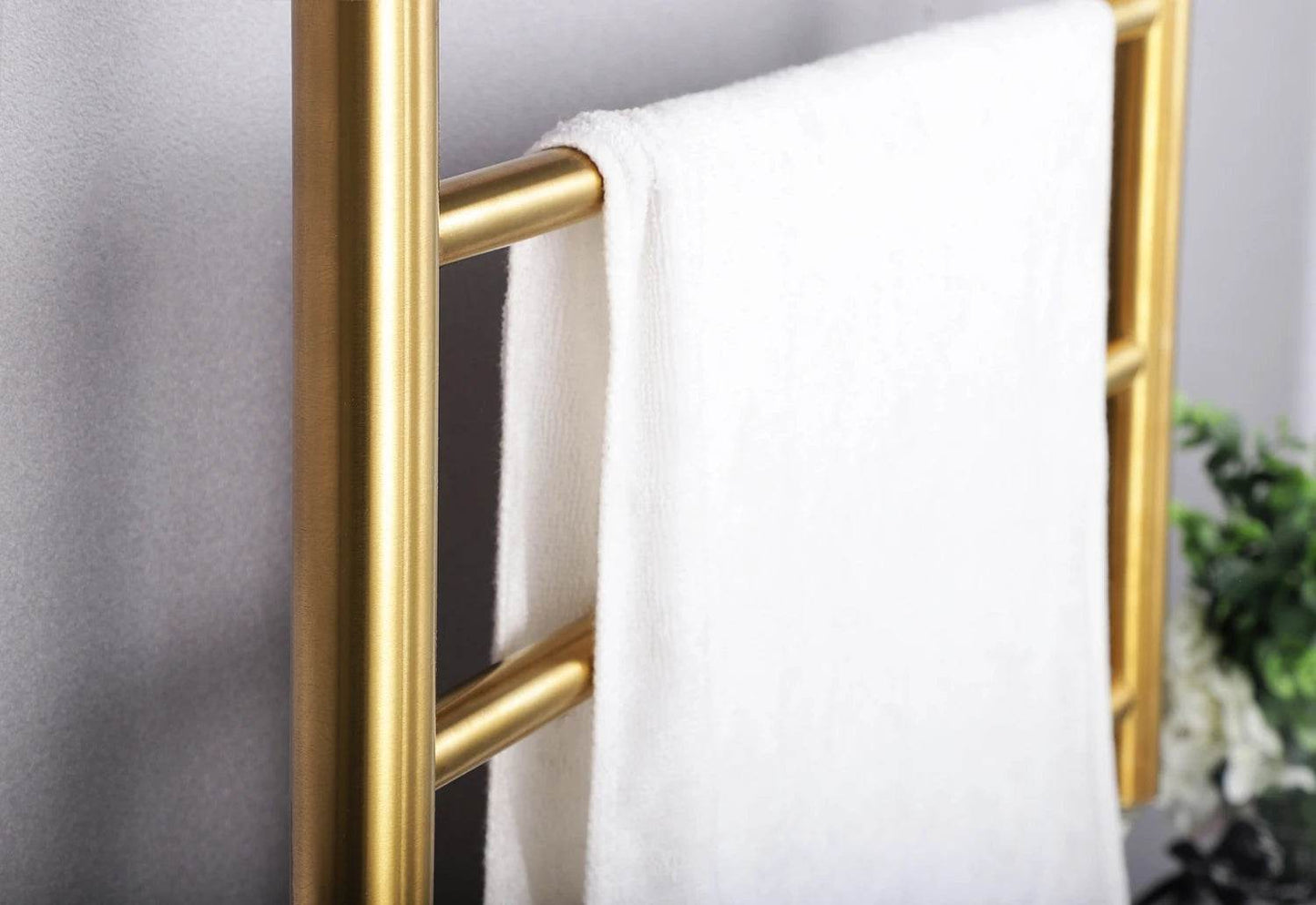 Small Size Stainless Steel Golden Finishing Electric Towel Radiator Heated Warmer - My Store