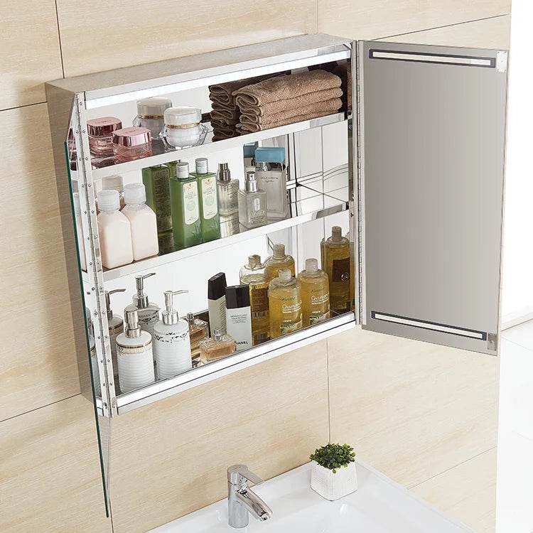 Illuminated Led Lighted Bathroom Led Mirror Cabinet Mirror Bathroom LED Light Medicine Cabinet - My Store