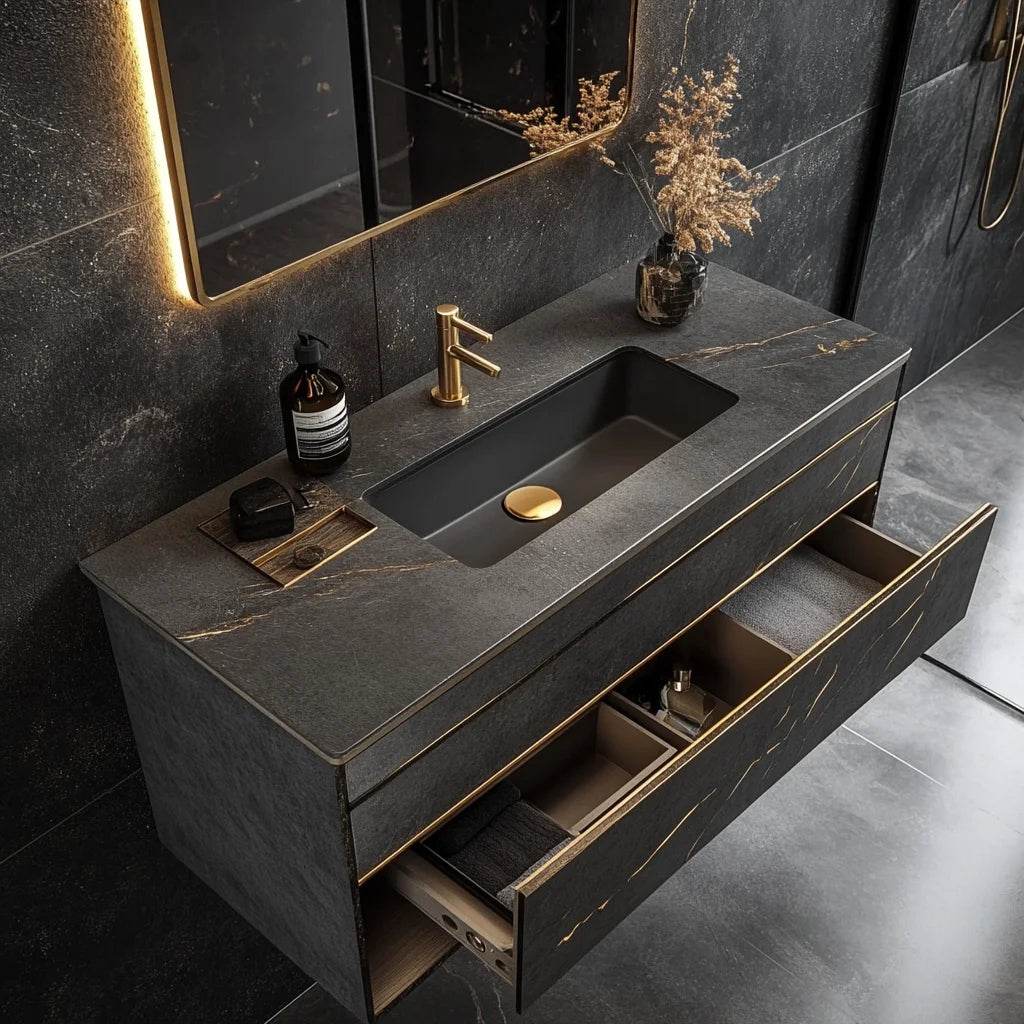 High End Bathroom Vanity Set Design Bathroom Cabinets Mirror Sink Bathroom Vanity 36 Inch - My Store