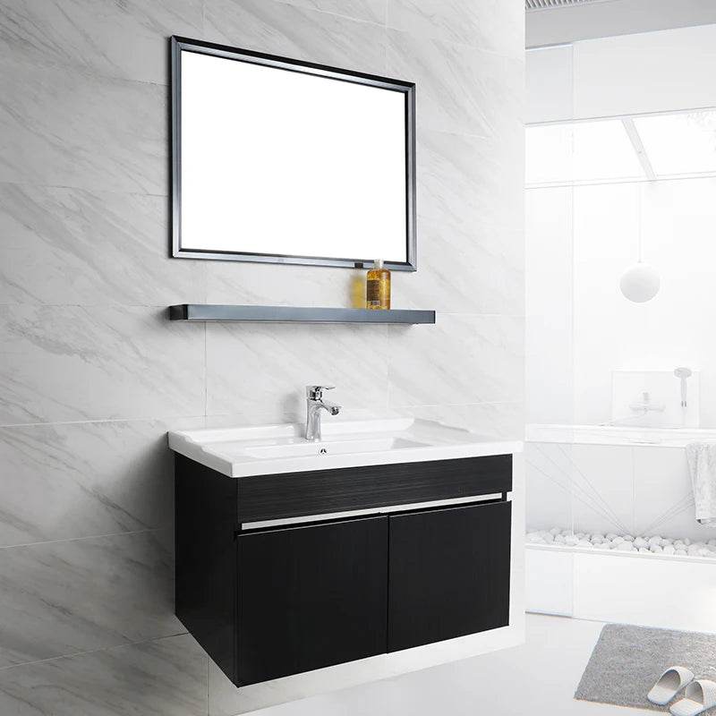 High Quality Bathroom Vanity Stainless Steel Black Color Bathroom Cabinet T-036 - My Store