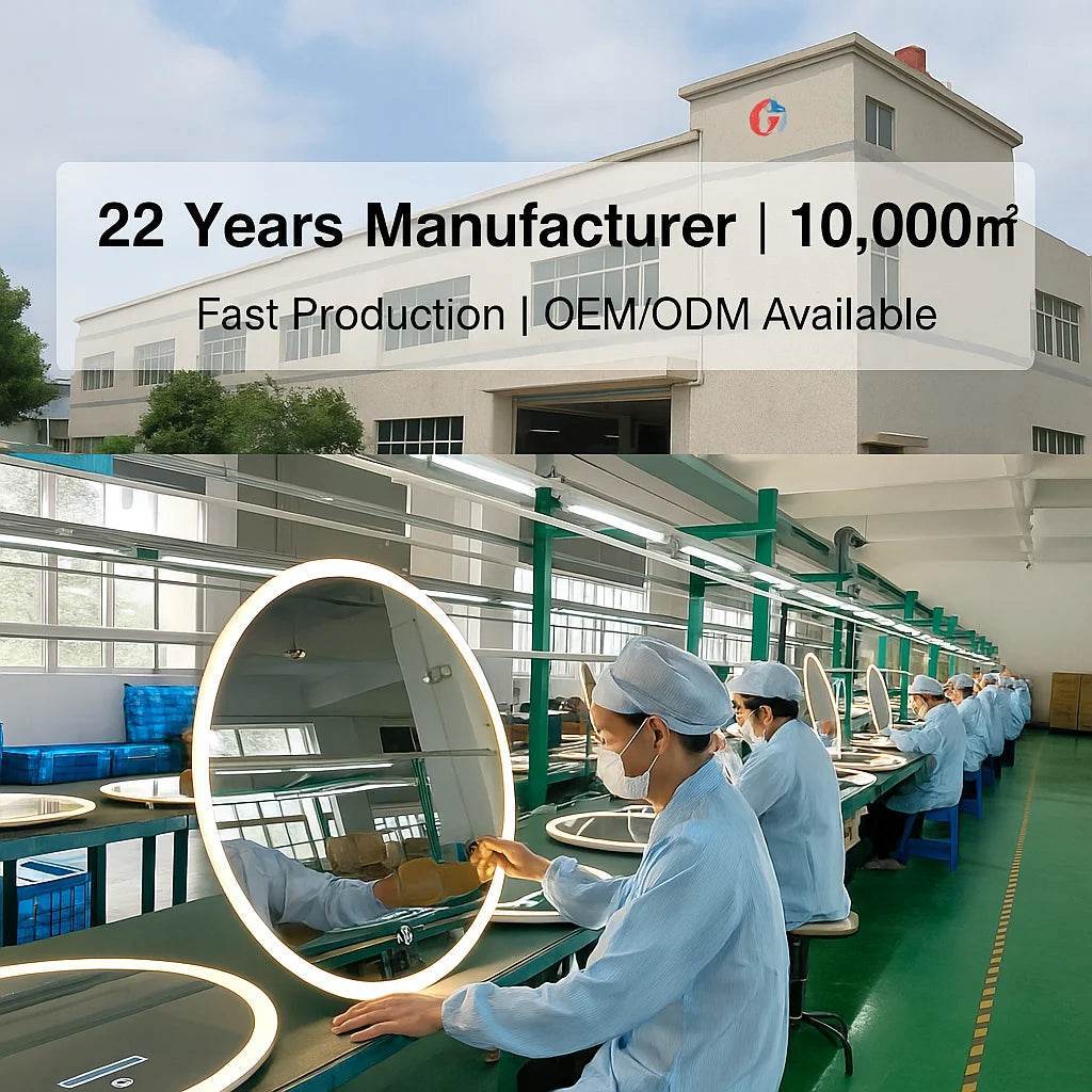 Luxury Round Wall Smart Led Backlit Bathroom Wholesale Smart Mirror With Light Touch Screen - My Store