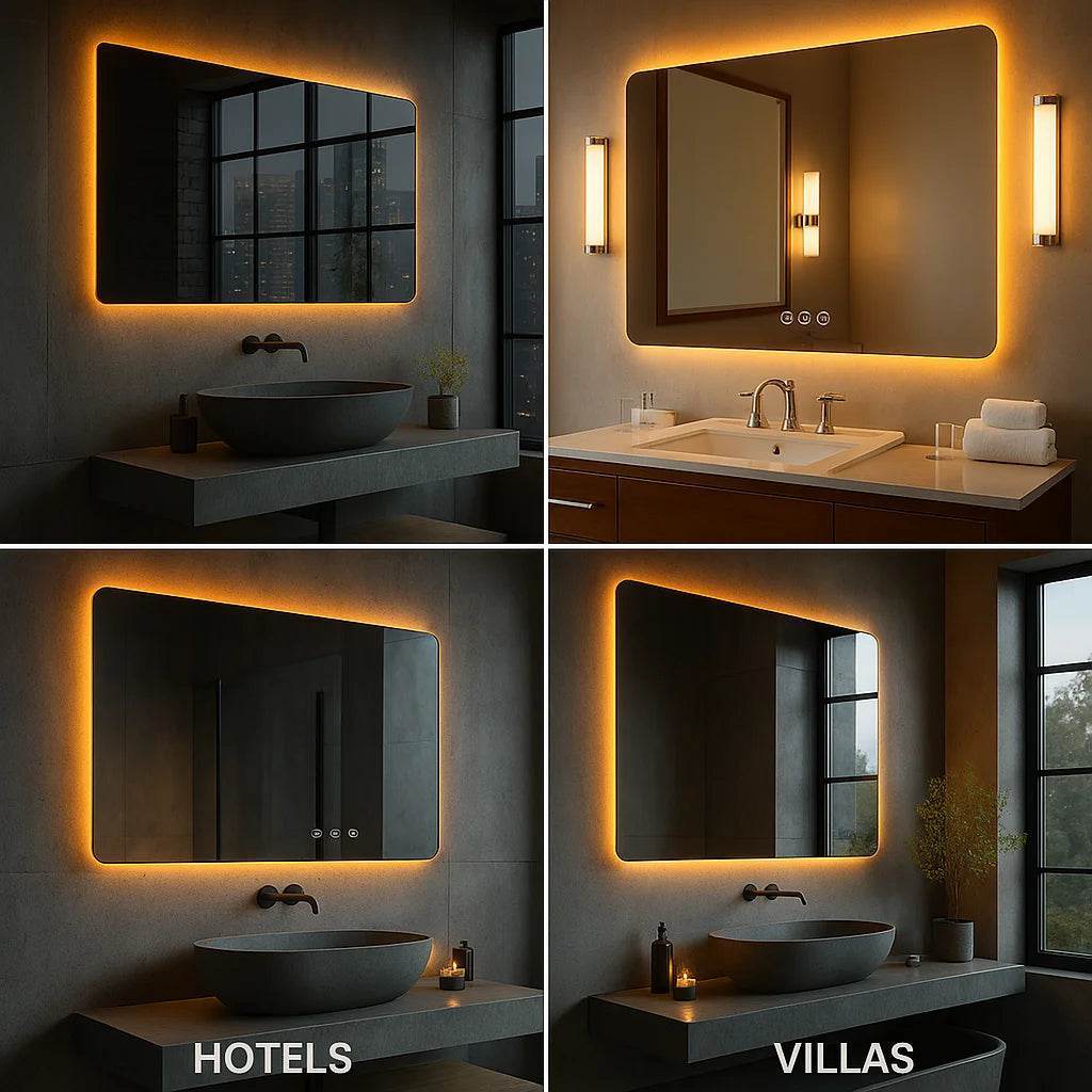 Luxury Round Wall Smart Led Backlit Bathroom Wholesale Smart Mirror With Light Touch Screen - My Store