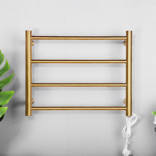 Small Size Stainless Steel Golden Finishing Electric Towel Radiator Heated Warmer - My Store