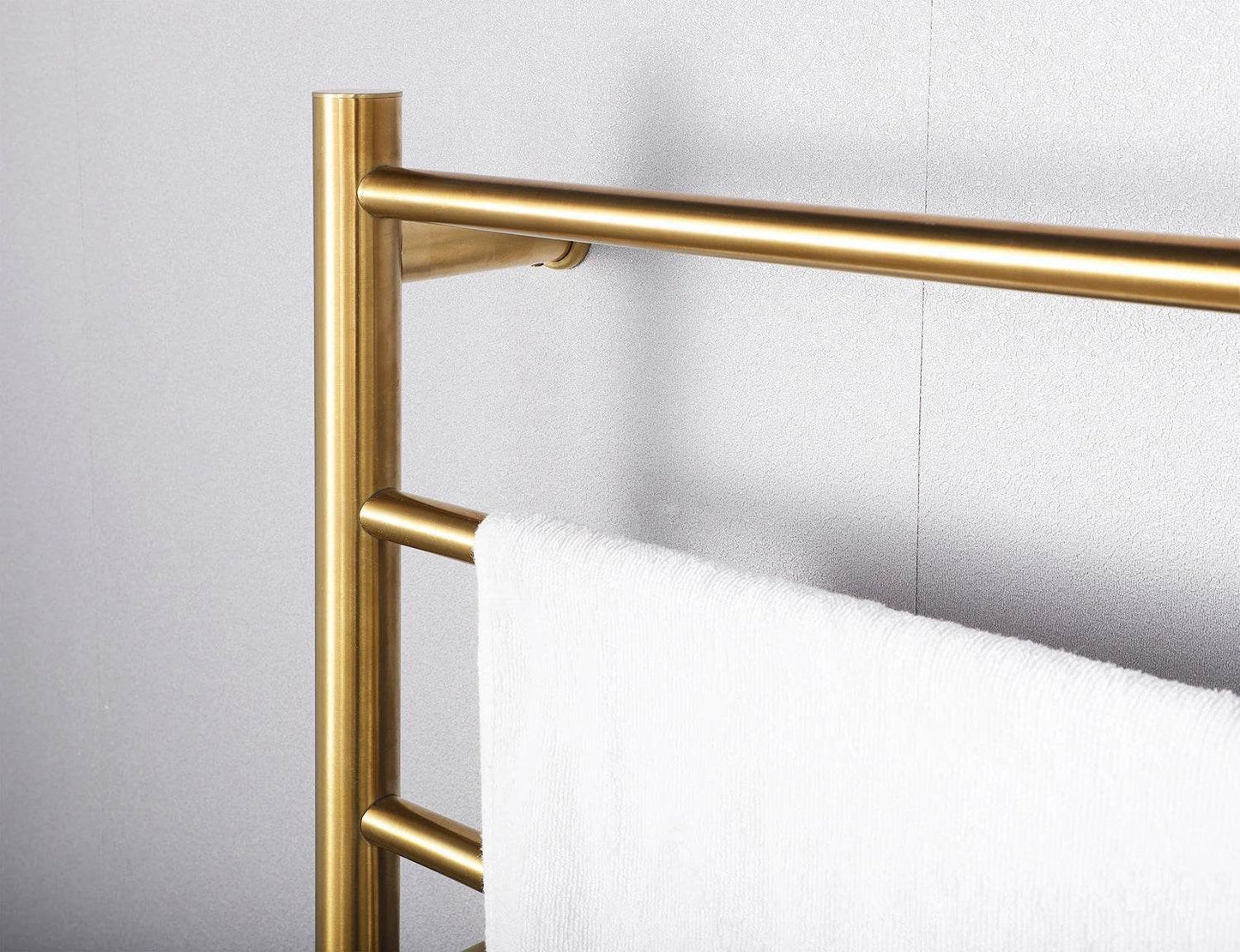 Small Size Stainless Steel Golden Finishing Electric Towel Radiator Heated Warmer - My Store