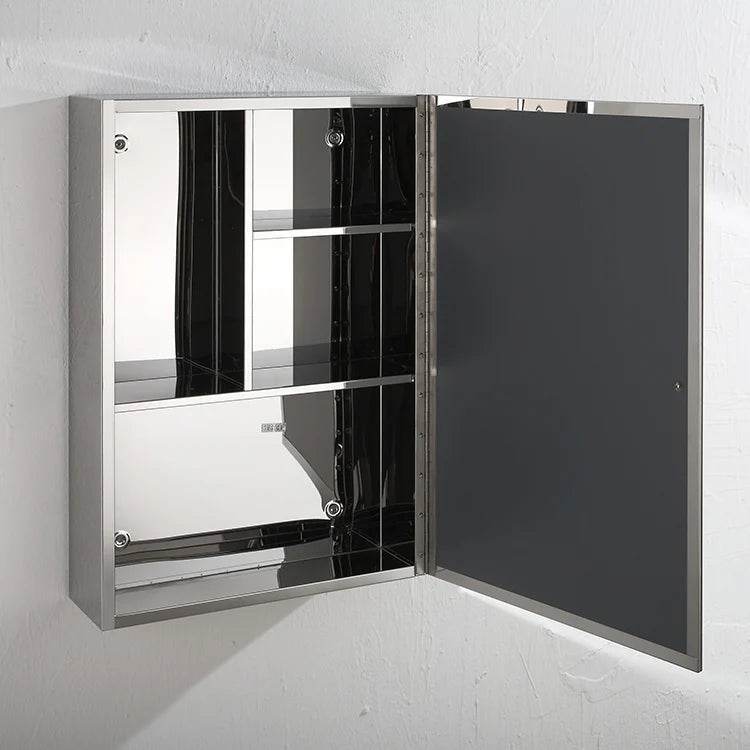 Modern Stainless Steel Bathroom Mirror Cabinet Medicine Cabinet Wall Mounted Bathroom Storage Cabinet With Mirror - My Store