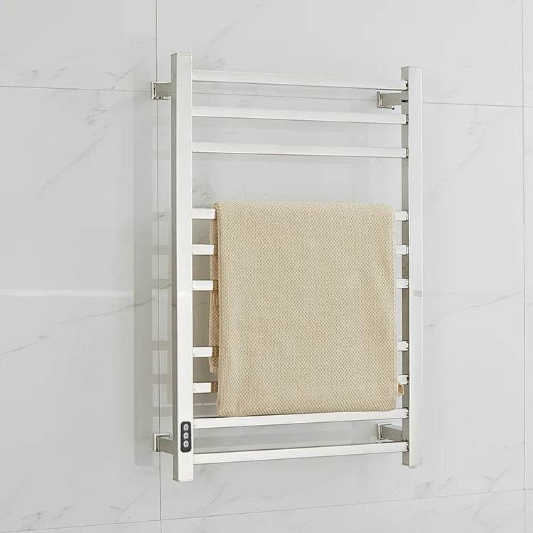 Square bar Polishing Electric Towel Warmer Rack With Timer - My Store