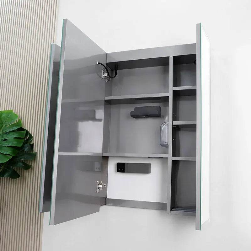 Modern Dressing Mirror Jewelry Cabinet Bathroom Smart Mirror Touchscreen Cabinet Set - My Store