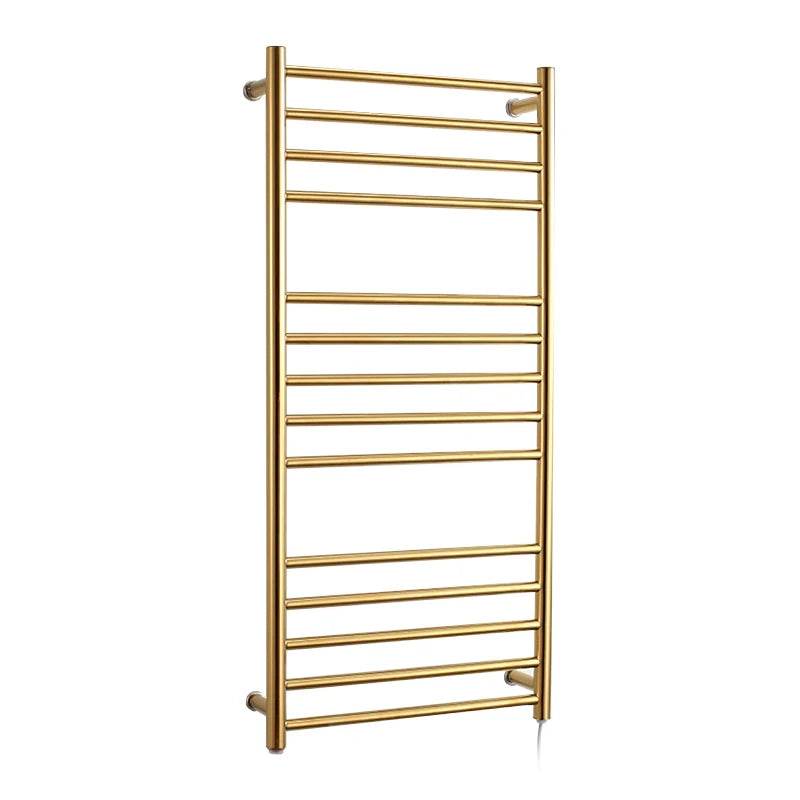 Golden Luxury Stainless Steel Towel Racks Electric Heated Towel Rails Towel Warmer Radiators - My Store