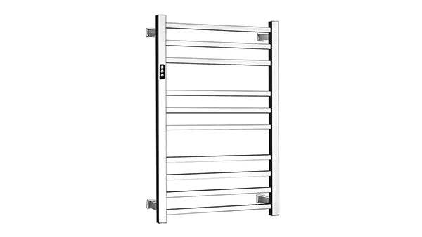 Square bar Polishing Electric Towel Warmer Rack With Timer - My Store