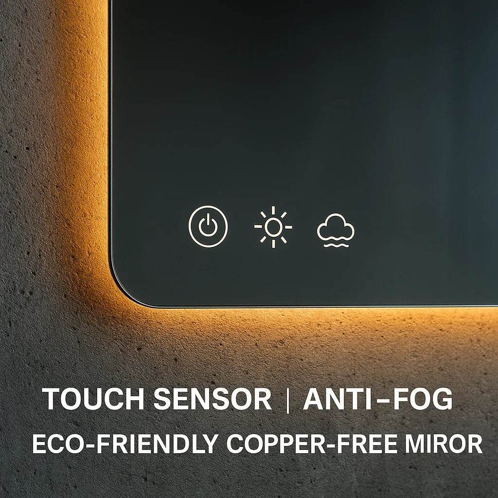 Luxury Round Wall Smart Led Backlit Bathroom Wholesale Smart Mirror With Light Touch Screen - My Store