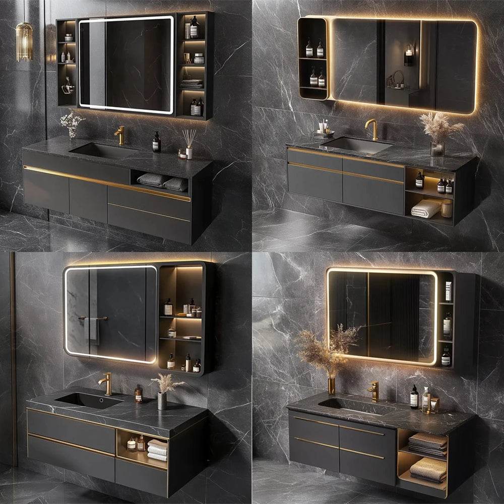 High End Bathroom Vanity Set Design Bathroom Cabinets Mirror Sink Bathroom Vanity 36 Inch - My Store