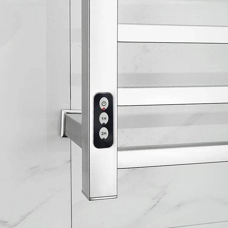 Square bar Polishing Electric Towel Warmer Rack With Timer - My Store
