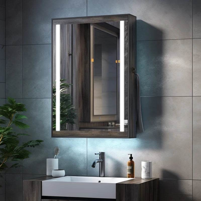 Storage Design Mirror Sink Bathroom Cabinet Jewelry Stainless Steel Bathroom Cabinet With Mirror Basin - My Store