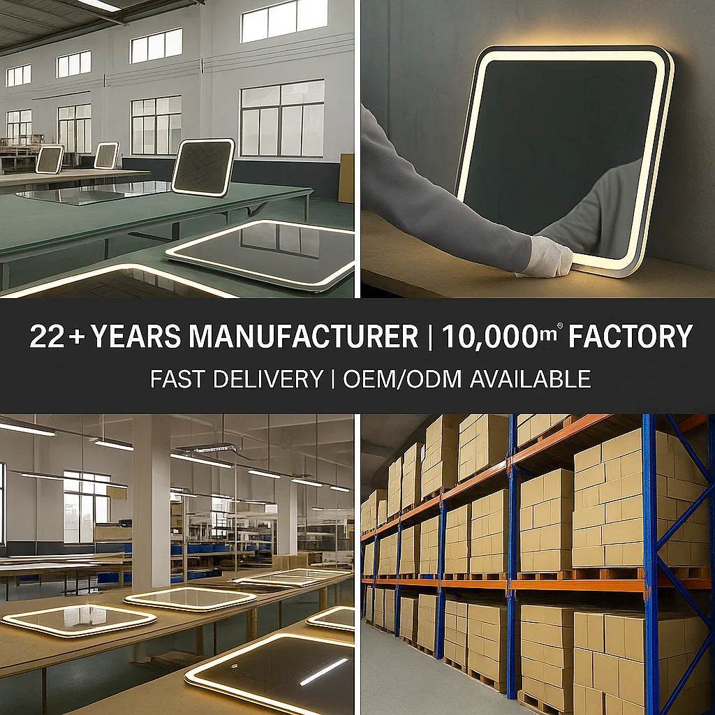 Luxury Round Wall Smart Led Backlit Bathroom Wholesale Smart Mirror With Light Touch Screen - My Store