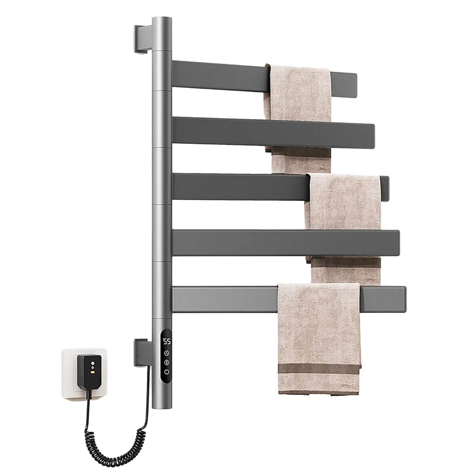 Professional Rack Electric Towel Heater Radiator Modern Steel Wet Towel Warmer for Hotel Bathrooms Hot Bathroom Electric - My Store