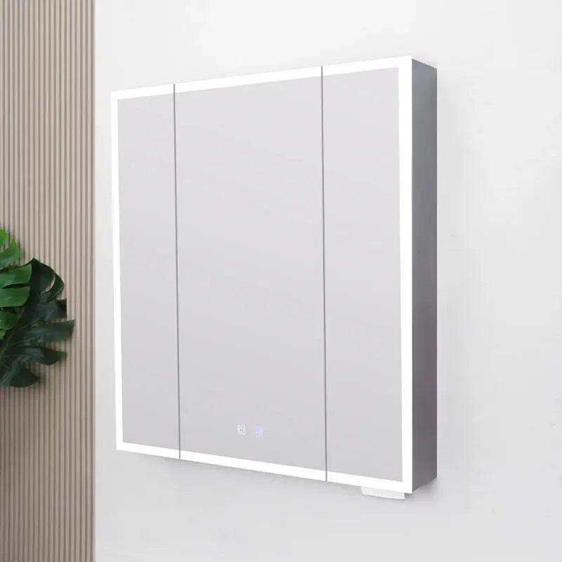 Modern Dressing Mirror Jewelry Cabinet Bathroom Smart Mirror Touchscreen Cabinet Set - My Store