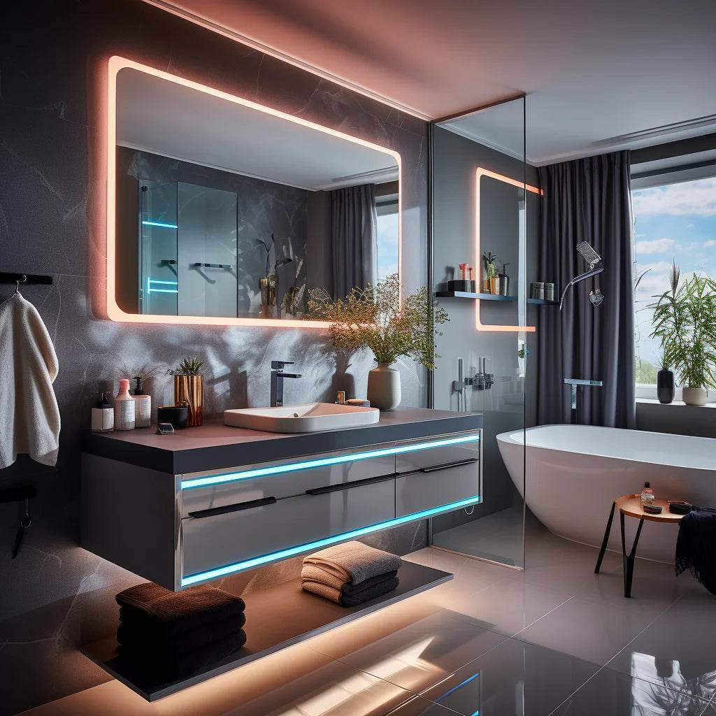 Modern Luxury Bathroom Vanity Double Sink Luxury European Style Wall Hung Bathroom Vanity for Sale - My Store