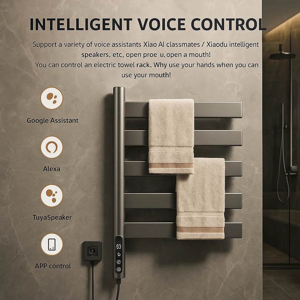 Professional Rack Electric Towel Heater Radiator Modern Steel Wet Towel Warmer for Hotel Bathrooms Hot Bathroom Electric - My Store