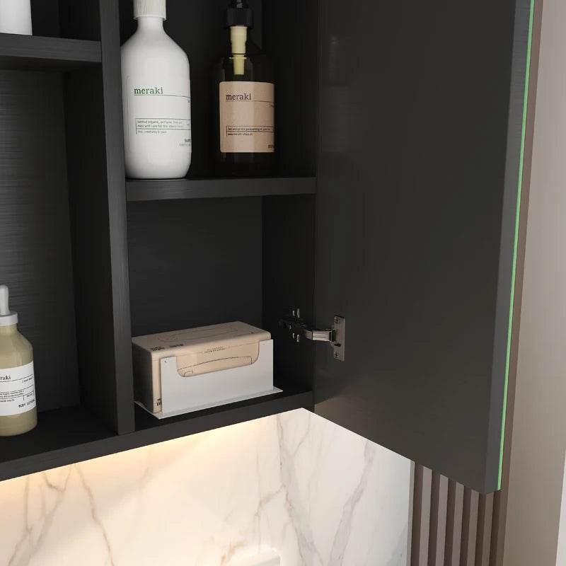 Led Stainless Steel Medicine Smart Bathroom Mirror Cabinet Waterproof With Smart Mirror Cabinet - My Store