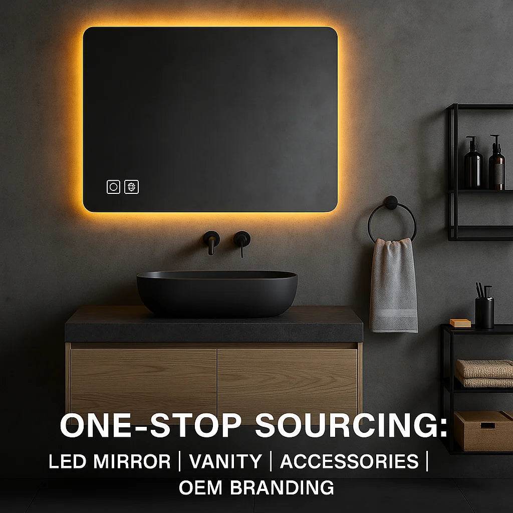 Luxury Round Wall Smart Led Backlit Bathroom Wholesale Smart Mirror With Light Touch Screen - My Store