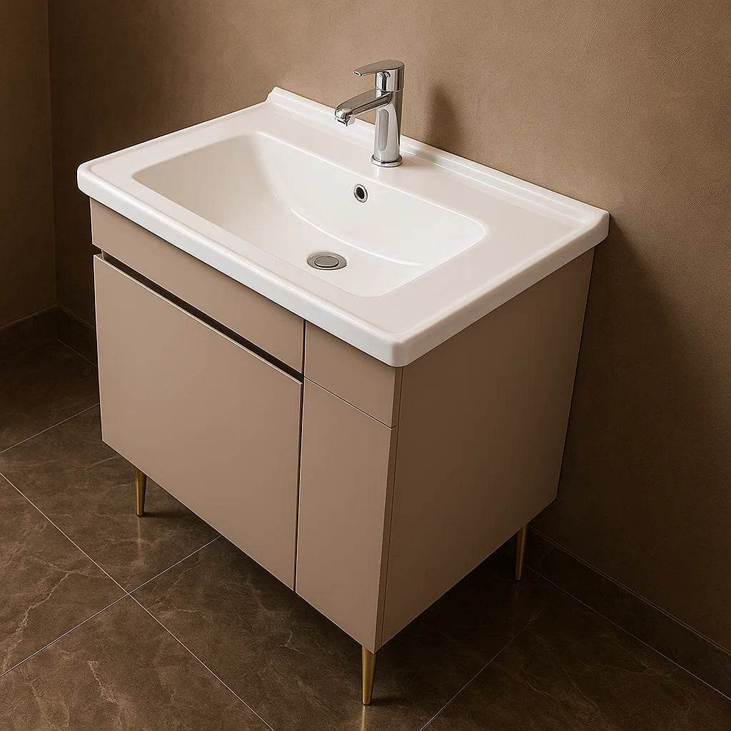 Wholesale Stainless Steel Floor Small Single Free Standing Bathroom Vanity Set - My Store