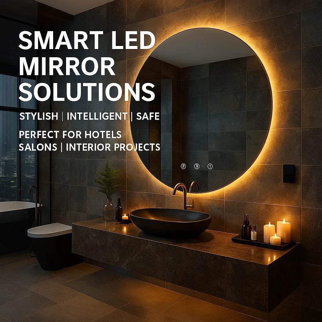 Luxury Round Wall Smart Led Backlit Bathroom Wholesale Smart Mirror With Light Touch Screen - My Store