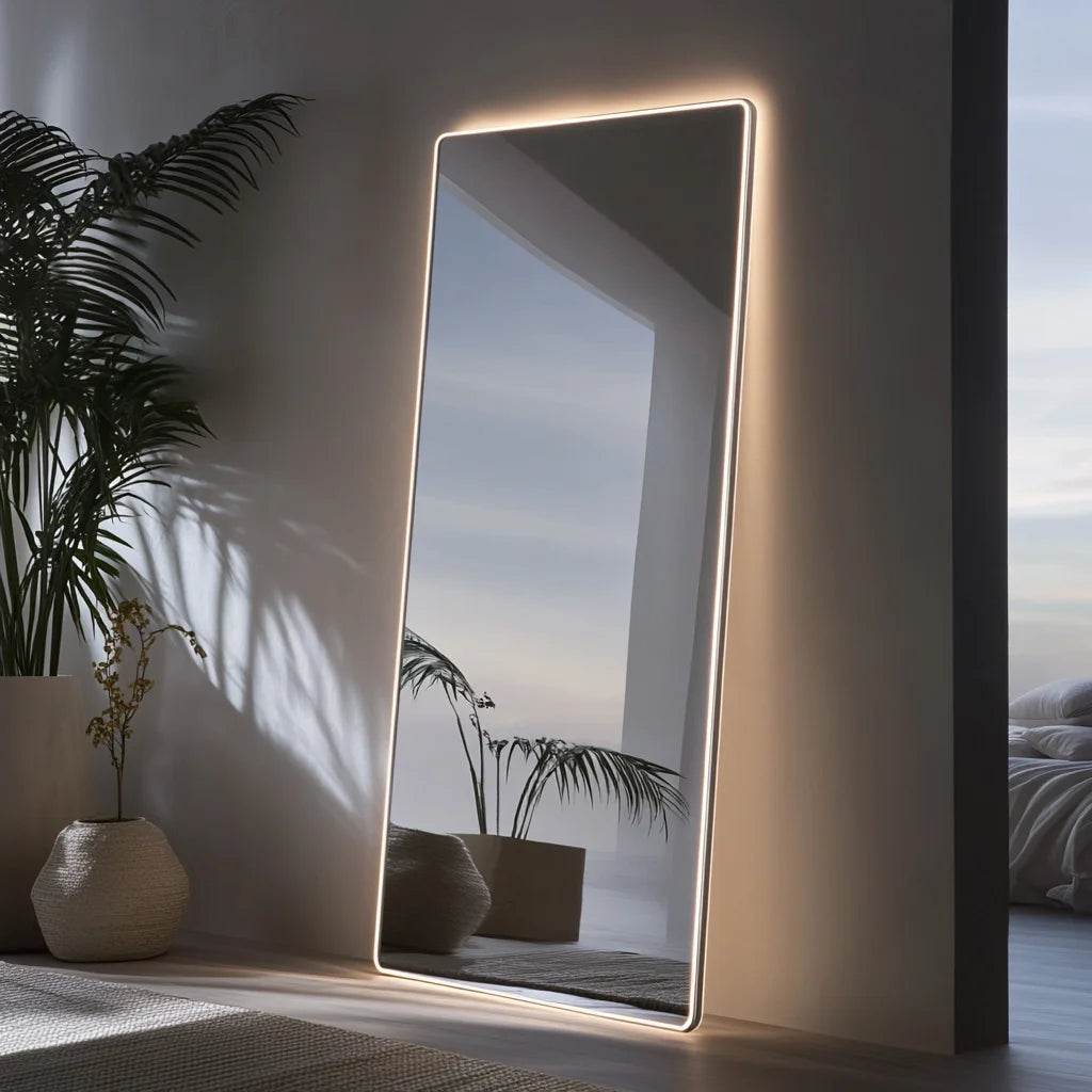Luxury Custom Led Wall Mounted Bedroom Mirror Rectangle Led Mirror Manufacturer - My Store